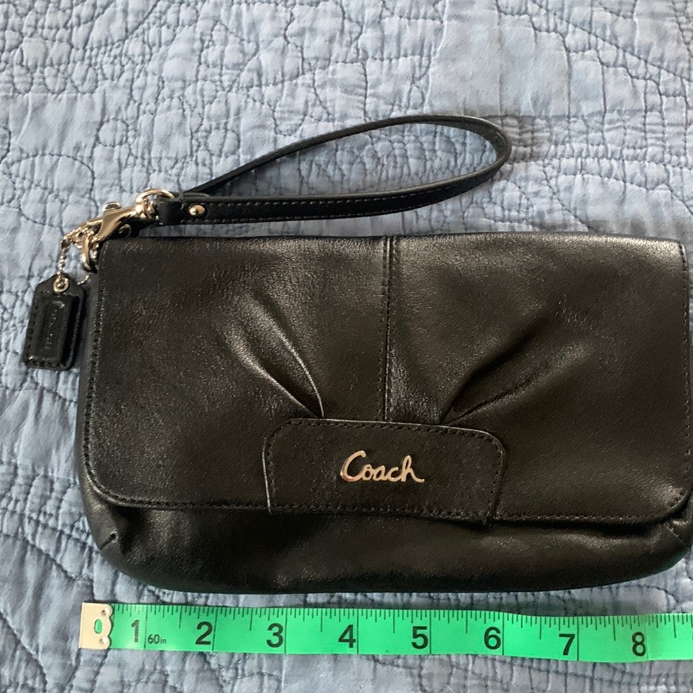 Black Coach Wristlet
